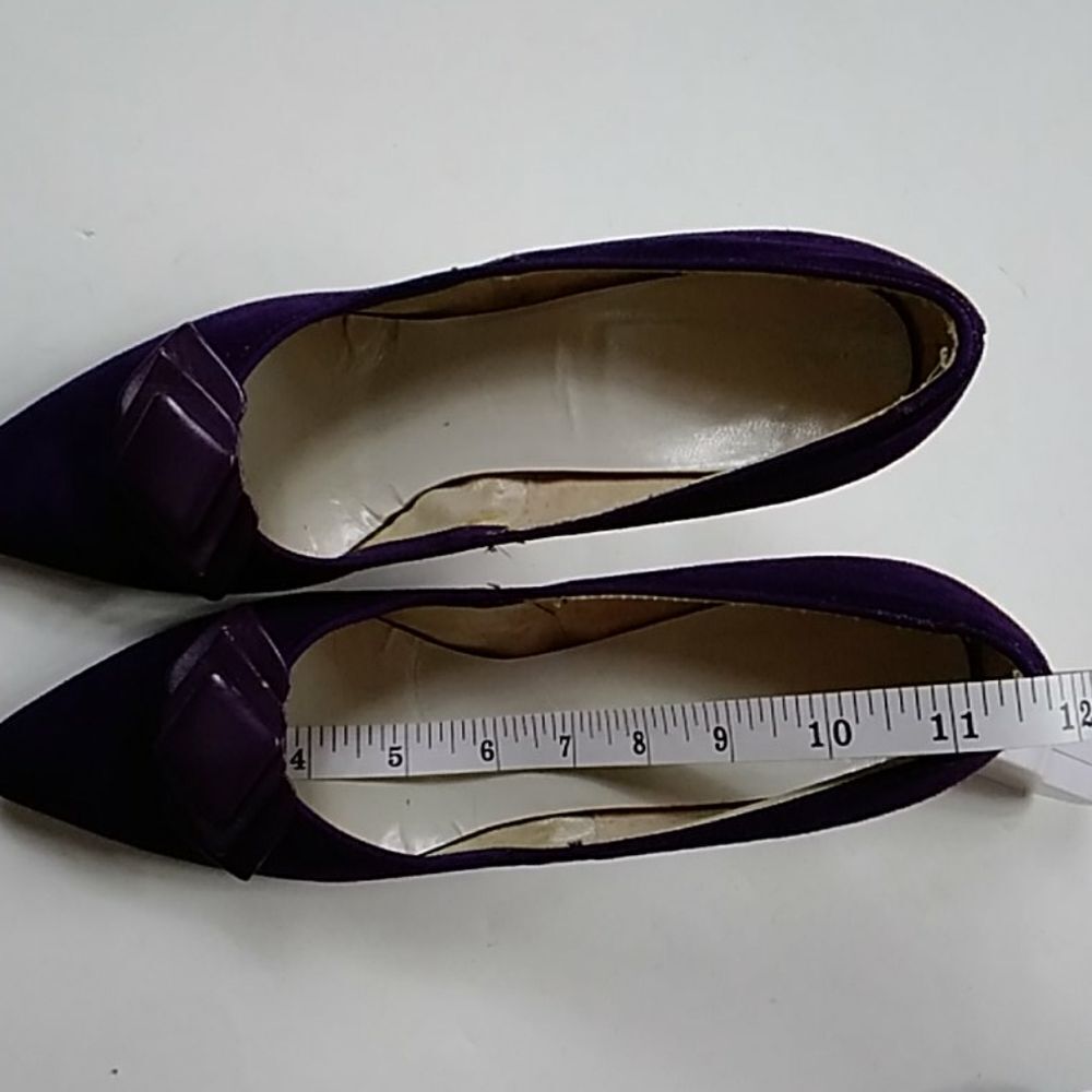 Vintage Velvet Heels  shoes - Picture 12 of 14